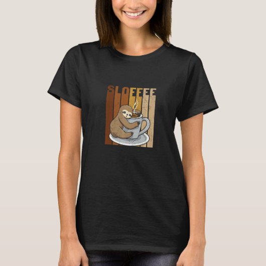 Sloth Coffee Sloffee T-Shirt (Vorderseite)