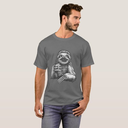 Sloth Coffee T-Shirt (Vorne ganz)