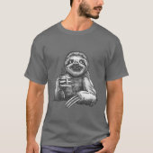 Sloth Coffee T-Shirt (Vorderseite)