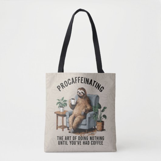 Sloth Coffee Tasche (Vorderseite)