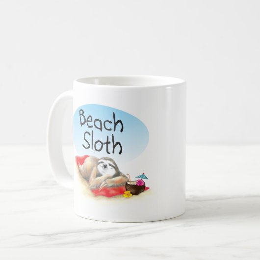 Sloth Coffee Tasse (Vorderseite Links)