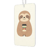 Sloth Coffee Time Classic T-Shirt Autolufterfrischer (Links)