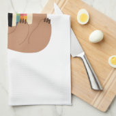 Sloth Coffee Time Classic T-Shirt Geschirrtuch (Viertel Falte)