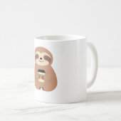 Sloth Coffee Time Classic T-Shirt Kaffeetasse (VorderseiteRechts)