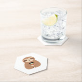 Sloth Coffee Time Classic T - Shirt Untersetzer (Vor Ort)