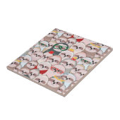 Sloth-Comic-Muster Fliese (Seite)