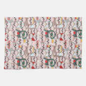 Sloth-Comic-Muster Geschirrtuch (Horizontal)