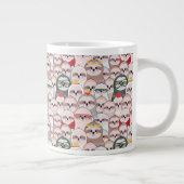 Sloth-Comic-Muster Jumbo-Tasse (Rechts)