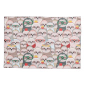 Sloth-Comic-Muster Kissenbezug (Rückseite-Links)