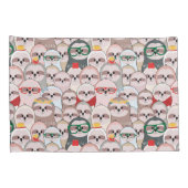 Sloth-Comic-Muster Kissenbezug (Rückseite-Rechts)