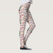 Sloth-Comic-Muster Leggings (Rechts)