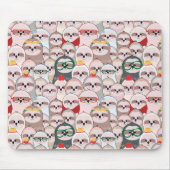 Sloth-Comic-Muster Mousepad (Vorne)