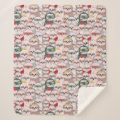 Sloth-Comic-Muster Sherpadecke (Vorderseite)