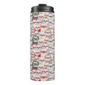 Sloth-Comic-Muster Thermosbecher (Vorderseite)