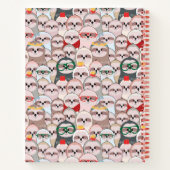 Sloth Comic Pattern Notizblock (Rückseite)