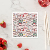 Sloth Comic Pattern Serviette (Beispiel)