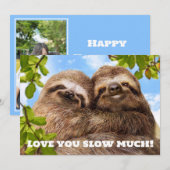 Sloth Couple Einladung (Vorne/Hinten)