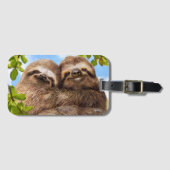 Sloth Couple Gepäckanhänger (Vorderseite (Horizontal))