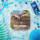 Sloth Couple Pappteller (Party)