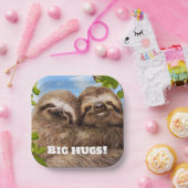 Sloth Couple Pappteller (Party)