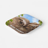 Sloth Couple Pappteller (Gewinkelt)