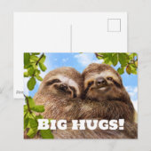 Sloth Couple Postkarte (Vorne/Hinten)