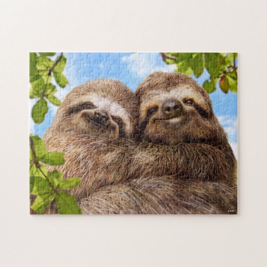 Sloth Couple Puzzle (Horizontal)
