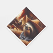 Sloth Cowboy in Saloon Serviette (Ecke)