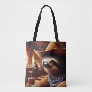 Sloth Cowboy in Saloon Tasche
