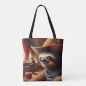 Sloth Cowboy in Saloon Tasche (Rückseite)