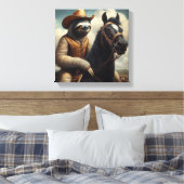 Sloth Cowboy Leinwanddruck (Insitu (Schlafzimmer))
