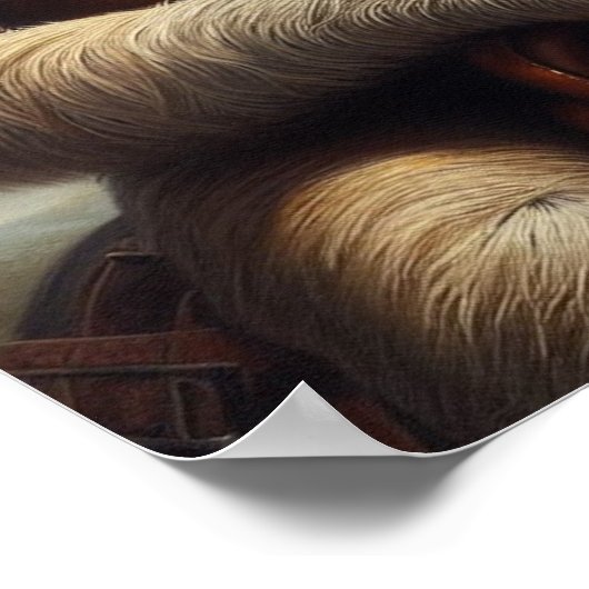 Sloth Cowboy Poster (Ecke)