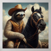 Sloth Cowboy Poster (Vorne)