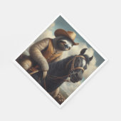 Sloth Cowboy Serviette (Ecke)