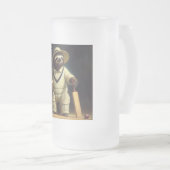 Sloth Cricket Player Mattglas Bierglas (VorderseiteRechts)