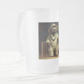 Sloth Cricket Player Mattglas Bierglas (Vorderseite Links)