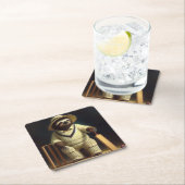 Sloth Cricket Player Rechteckiger Pappuntersetzer (Vor Ort)