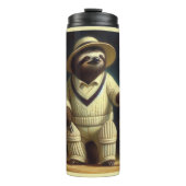 Sloth Cricket Player Thermosbecher (Vorderseite)