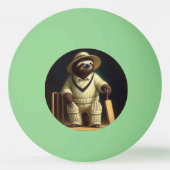 Sloth Cricket Player Tischtennisball (Rückseite)
