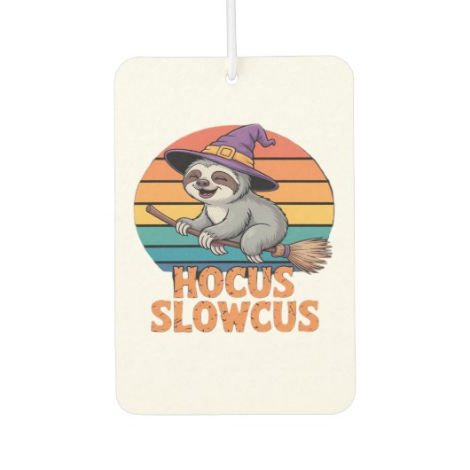 Sloth Cute Witch Funny Halloween Essential T-Shirt Autolufterfrischer (Vorderseite)
