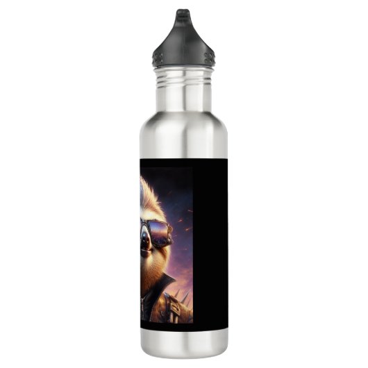 Sloth Cyberpunk Edelstahlflasche (Rechts)