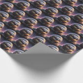 Sloth Cyberpunk Geschenkpapier (Ecke)