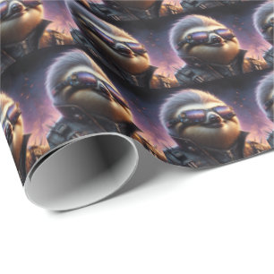 Sloth Cyberpunk Geschenkpapier