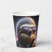 Sloth Cyberpunk Pappbecher (Rückseite)