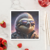 Sloth Cyberpunk Serviette (Beispiel)
