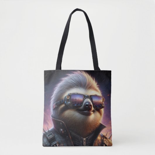 Sloth Cyberpunk Tasche (Vorderseite)
