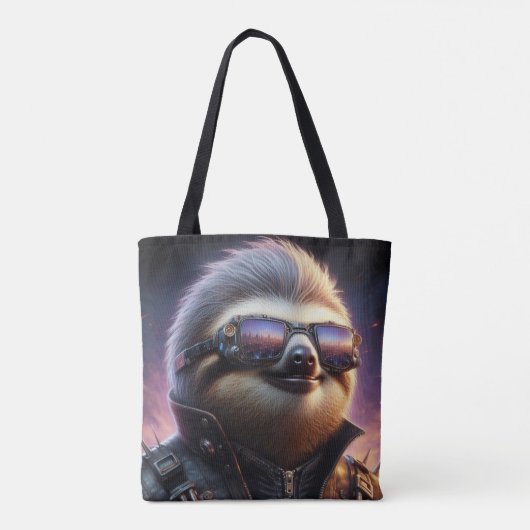Sloth Cyberpunk Tasche (Rückseite)