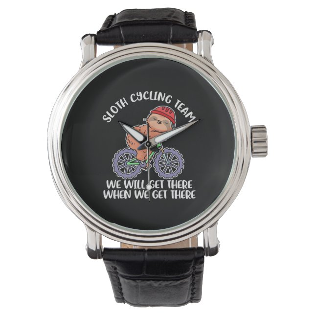 Sloth Cycling Team Armbanduhr (Vorderseite)
