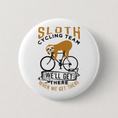 Sloth Cycling Team Button (Vorderseite)