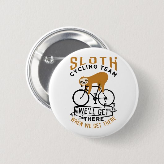 Sloth Cycling Team Button (Vorne & Hinten)